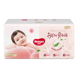 好奇（Huggies）铂金装小桃裤拉拉裤加大号XL48片(12-17kg)尿不湿【透爽散热】