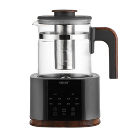 格丽思（GREENIS）煮茶壶纯钛养生壶 喷淋式煮茶器养生烧水壶保温一体全自动恒温泡茶壶 新款高档大气蒸茶煮茶壶 深空灰礼盒装（纯钛壶底-单直筒茶漏）