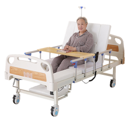 冠奇电动护理床老人家用多功能瘫痪病床全自动智能医用床大小便翻身床 GQ-A021电起背中曲【速开便孔】