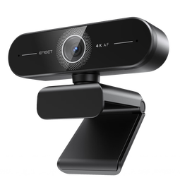 EMEET 壹秘超清4K直播电脑摄像头60FPS高帧率线上视频通话会议专用摄像头内置降噪麦 C60E 4K