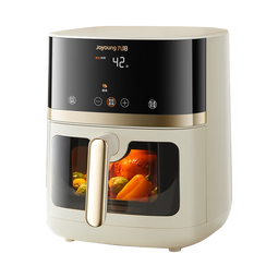 九阳（Joyoung）空气炸锅家用炎烤免翻面上下双热源6.5L大容量焱烤可视大视窗多功能金属内腔 KL65-V573