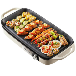 小熊（Bear）烤肉锅电烤盘 家用电烧烤炉 电烤炉多功能锅烤串烤肉一体不沾烤串机可拆烧烤炉DKL-H21P1