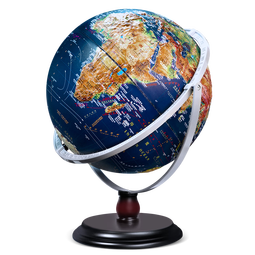 金球（jinqiu)32cm大号万向高浮雕3D立体凹凸AR地球仪办公摆件智能早教初高中学习用品男女孩儿童礼物