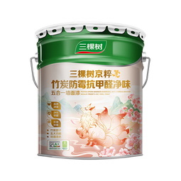 三棵树漆（SKSHU）乳胶漆JC双倍防霉抗甲醛净味五合一墙面油漆涂料18L【京仓白漆】