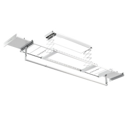 好太太电动晾衣机三折叠空间大师智能晾衣架家用阳台升降晾衣机 Q60-ZM白色：三折叠+米家APP+90斤