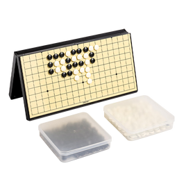 得力（deli）围棋套装五子棋磁石围棋棋盘露营361颗学生开学礼物桌游加大号