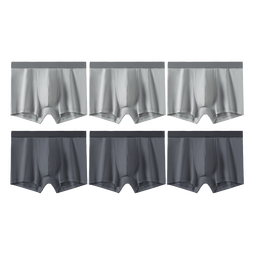 京舒然京东自有品牌【新疆棉】男士纯棉内裤10A抗菌平角短裤6条 2XL