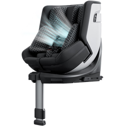 虎贝尔（HBR）E360pro新国标儿童安全座椅汽车用0-12岁i-Size棋盘格黑智能通风