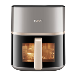 苏泊尔（SUPOR）0涂层空气炸锅双热源免翻面6L多功能全自动炸锅304不锈钢炸烤一体电炸锅可视蒸汽嫩炸 KD60DG835