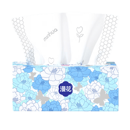 漫花山茶花大包抽纸纸巾大尺寸餐巾纸面巾纸擦手家用卫生纸原木纸抽纸 山茶花抽纸 5层 400张*18包