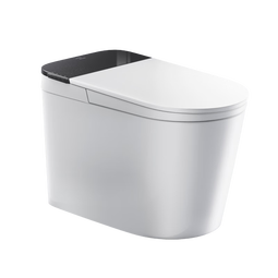 九牧（JOMOO）轻智能马桶一体机全自动冲水恒温座圈虹吸式一级水效坐便器 【升级旋风魔力泡】黑魔方免触SQ9650 305/300mm (295-390以内选择