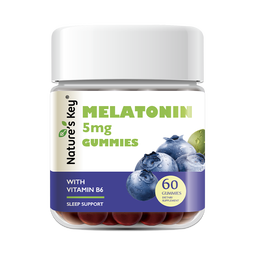 Nature's Key美国自然之钥褪黑素睡眠软糖 2.5mg/粒 含维生素B6助安瓶眠60粒