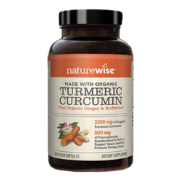 自然薇萃（naturewise）黑胡椒姜黄素胶囊 腰疼抗炎关节养护进口护肝片熬夜应酬 180粒/瓶