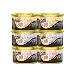 希宝 猫罐头进口全价成猫主食罐头高肉补水慕斯罐混合口味70g*6罐