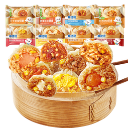 林饱饱早餐任选加购8件49.9元纸皮烧麦芝士牛肉卷鸡肉卷饭团速食半成品y 鲜肉纸皮烧麦1袋240g