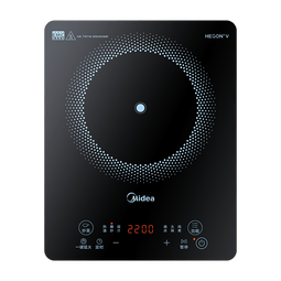 美的（Midea）家用电磁炉电陶炉电池炉2200W大功率猛火新型电磁灶一体微晶面板爆炒炒菜智能定时火锅炉MC-22MB06