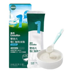 英氏米粉婴儿高铁独立小包装宝宝米粉荤素果蔬6-12个月米糊婴儿细腻 婴幼儿维D加钙米粉草莓 40g*1盒