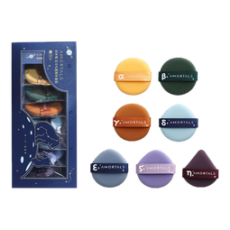 尔木萄丁禹兮同款气垫七星粉扑美妆化妆工具干湿两用超软美妆蛋不易吃粉 北斗七星粉扑 7枚