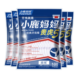 小鹿妈妈一次性清洁牙签舒适清洁工具超细家庭用款式随机 【家庭袋装】100支5袋