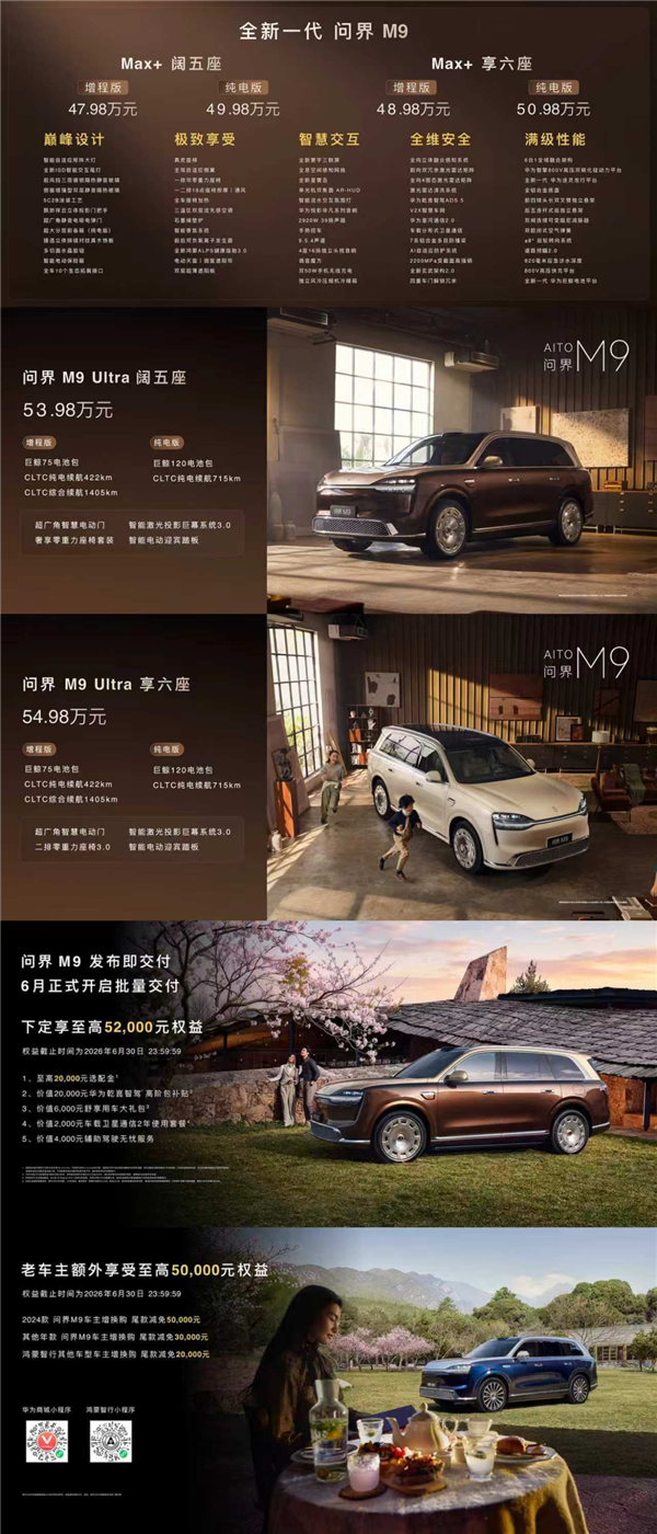 选满配置要80多万！这还是问界M9吗？