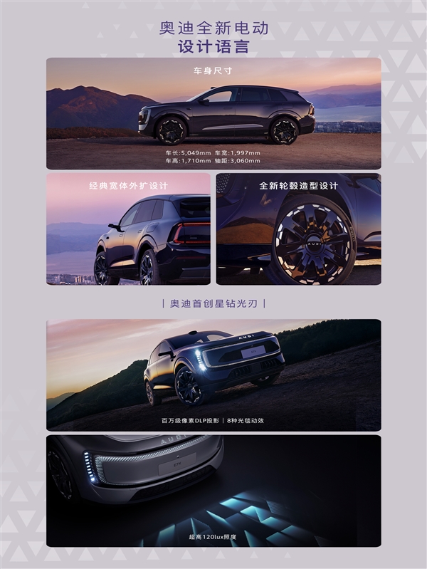 26.98万起 上汽奥迪E7X上市：起步100度电能跑705km