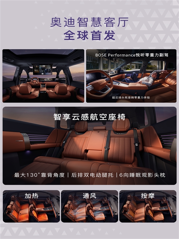 26.98万起 上汽奥迪E7X上市：起步100度电能跑705km