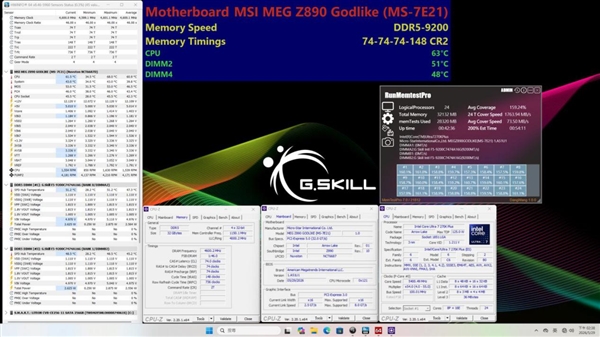 4-DIMM主板首次突破!芝奇DDR5内存跑出9200MT/s:仅1.1V电压