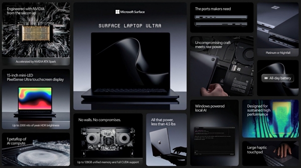 史上最强Surface来了:微软Surface Laptop Ultra正式发布