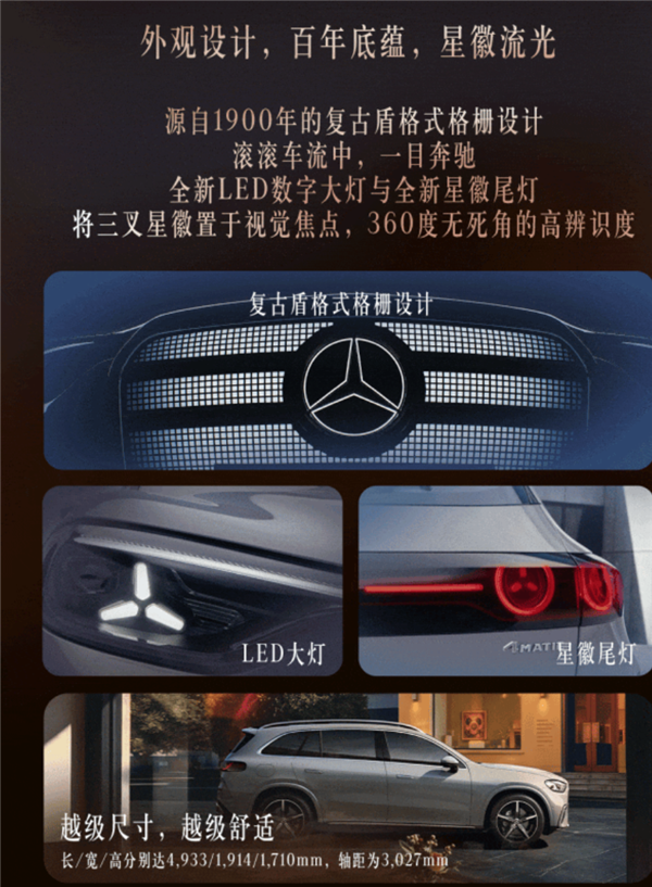 史上最大GLC登场 比燃油版便宜5万!全新奔驰GLC纯电版预售:34.9万起