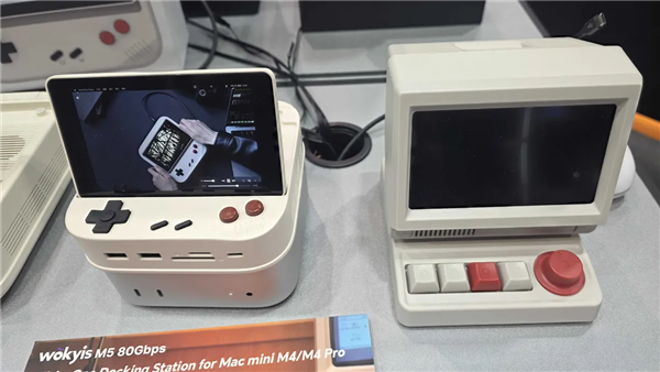 Wokyis推出任天堂复古主题Mac扩展坞：自带720p显示屏与多速率扩展接口