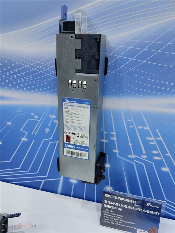 海韵5200W电源是真的!实机已现身:可惜普通人用不上