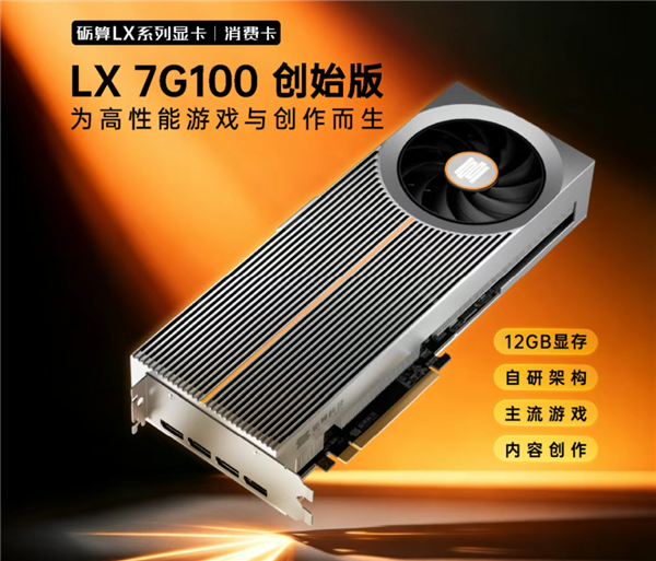 100％纯国产自研！砺算LX 7G100显卡驱动首次更新：变化多达33处
