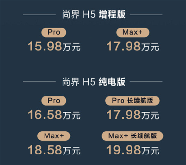 15.98万起 新款尚界H5上市 余承东：七大升级一步到位