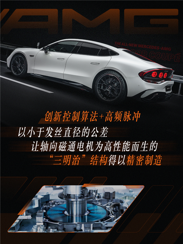 首搭AMG GT零百加速2.1秒！奔驰轴向磁通电机量产落地