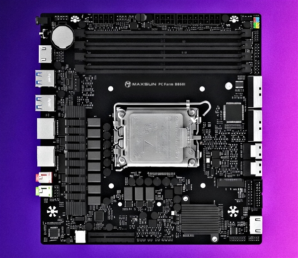 铭瑄主板居然没有PCIe x16插槽!换成了两个MCIO
