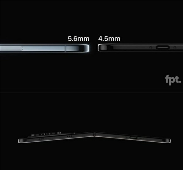 苹果折叠屏iPhone Ultra渲染图曝光:厚度仅4.5mm支持分屏