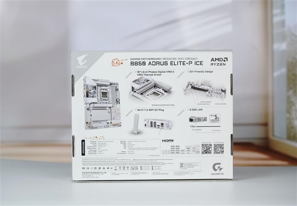 雕妹二次元设计！技嘉B850 AORUS ELITE-P ICE主板图赏