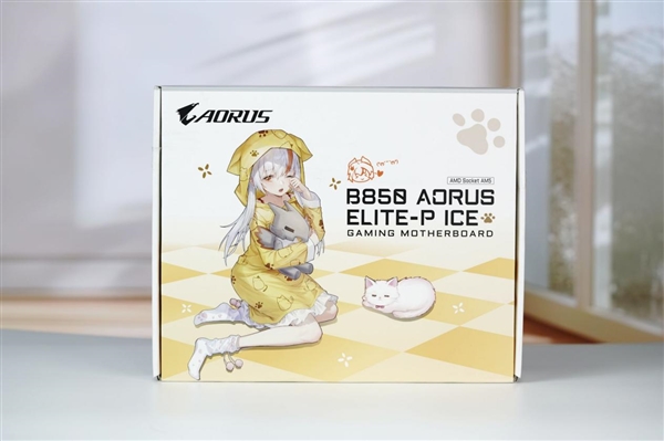 雕妹二次元设计！技嘉B850 AORUS ELITE-P ICE主板图赏