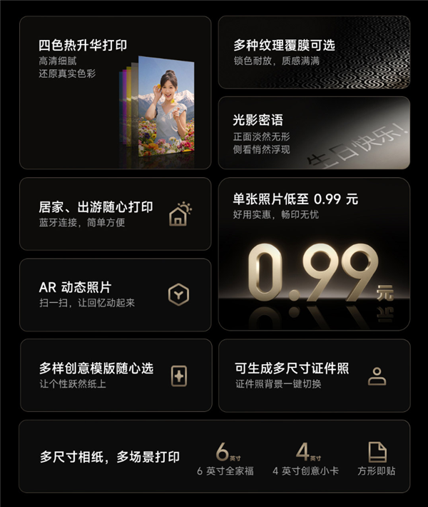699元!米家照片桌面打印机2众筹上线:四色热升华、单张成本0.99元