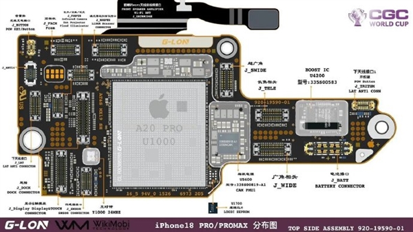 苹果iPhone 18 Pro系列主板图:私自扩容手机要报废、为散热双层设计被弃