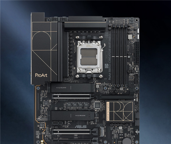华硕ProArt B850-Creator WiFi Neo主板首发2399元:ATX板型、双5GbE口