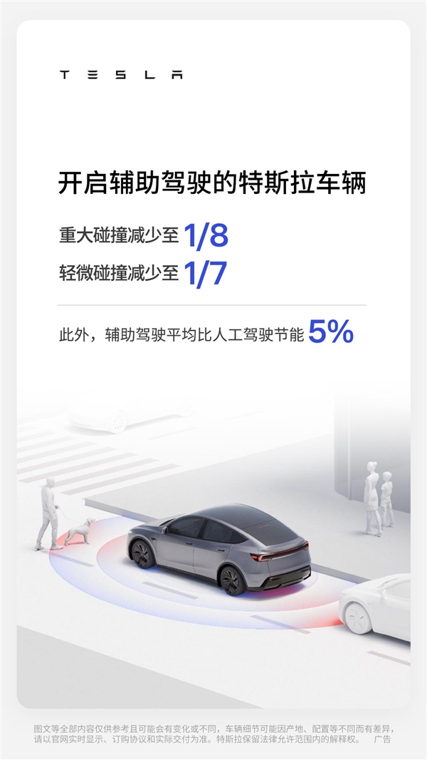 开车事故多是人为失误吗 特斯拉官方数据：人工驾驶碰撞风险是FSD八倍