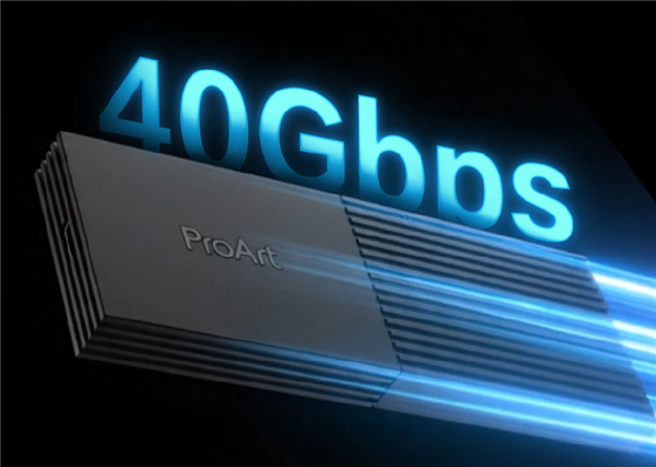 华硕ProArt创梦40Gbps移动高速硬盘盒首发569元:支持USB4协议 内嵌智能风扇