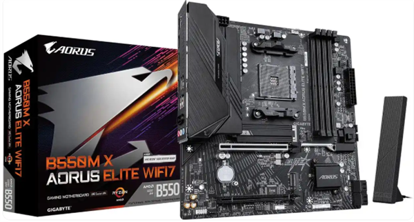 再战AM4!技嘉推出首款B550 X系列主板:支持Wi-Fi 7与显卡快拆