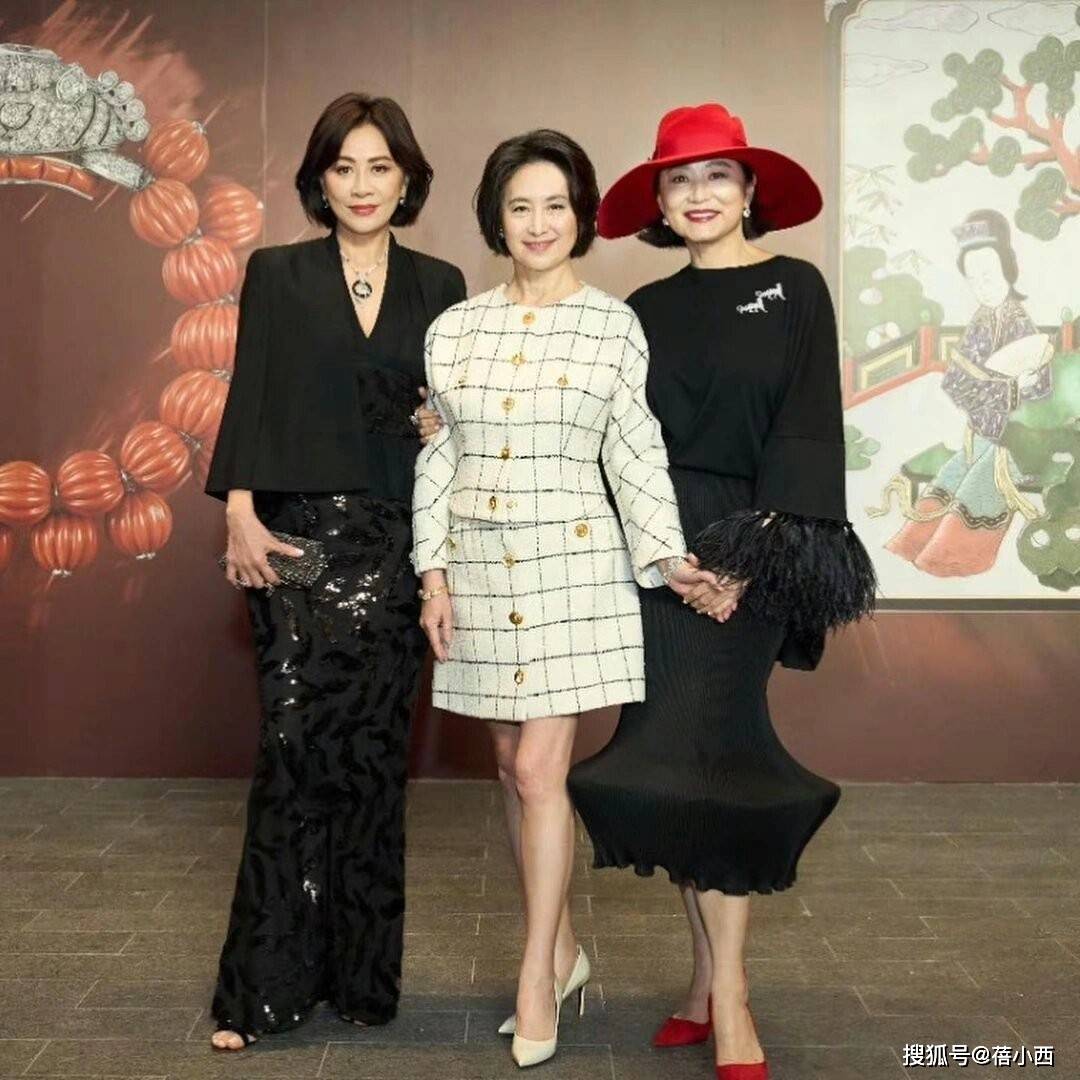 63岁何超琼早就该穿短裙了，与刘嘉玲、林青霞合影，漫画腿赢麻了