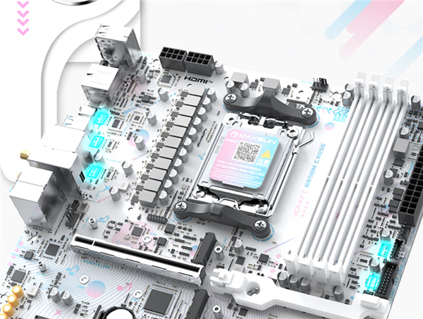 铭瑄MS-iCraft B850M CROSS主板首发1299元:瑷珈梦幻涂装、支持Wi-Fi 7