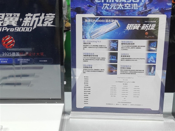 从550MB/s的SATA到14.9GB/s旗舰:ChinaJoy一个展台装下了长江存储全家档