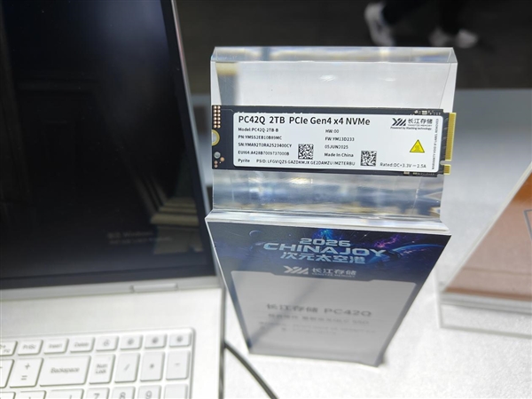 从550MB/s的SATA到14.9GB/s旗舰:ChinaJoy一个展台装下了长江存储全家档