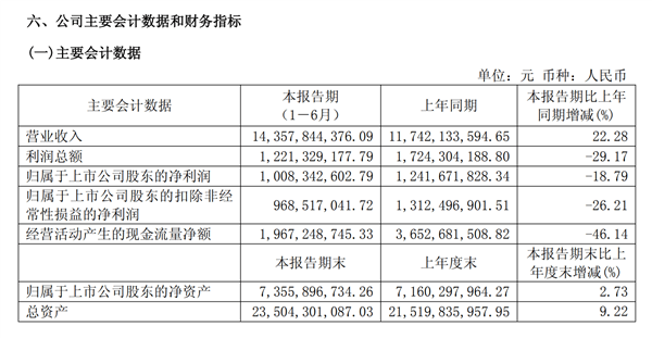 电动两轮车线上销冠!九号公司上半年营收143.6亿元 净赚10亿元