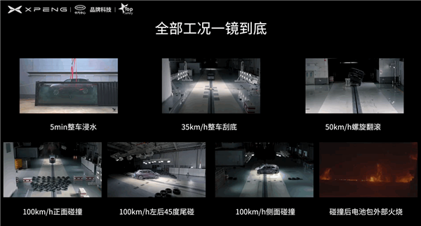小鹏G9L安全性有多强？先100km/h前后、侧碰 后火烧 极限测试全通关